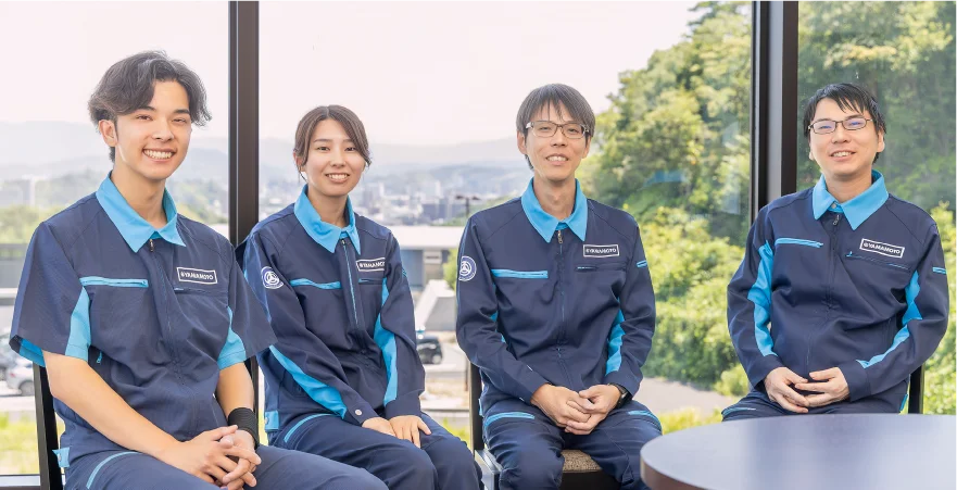 インタビューに応じてくださった松江山本金属株式会社の社員の方々